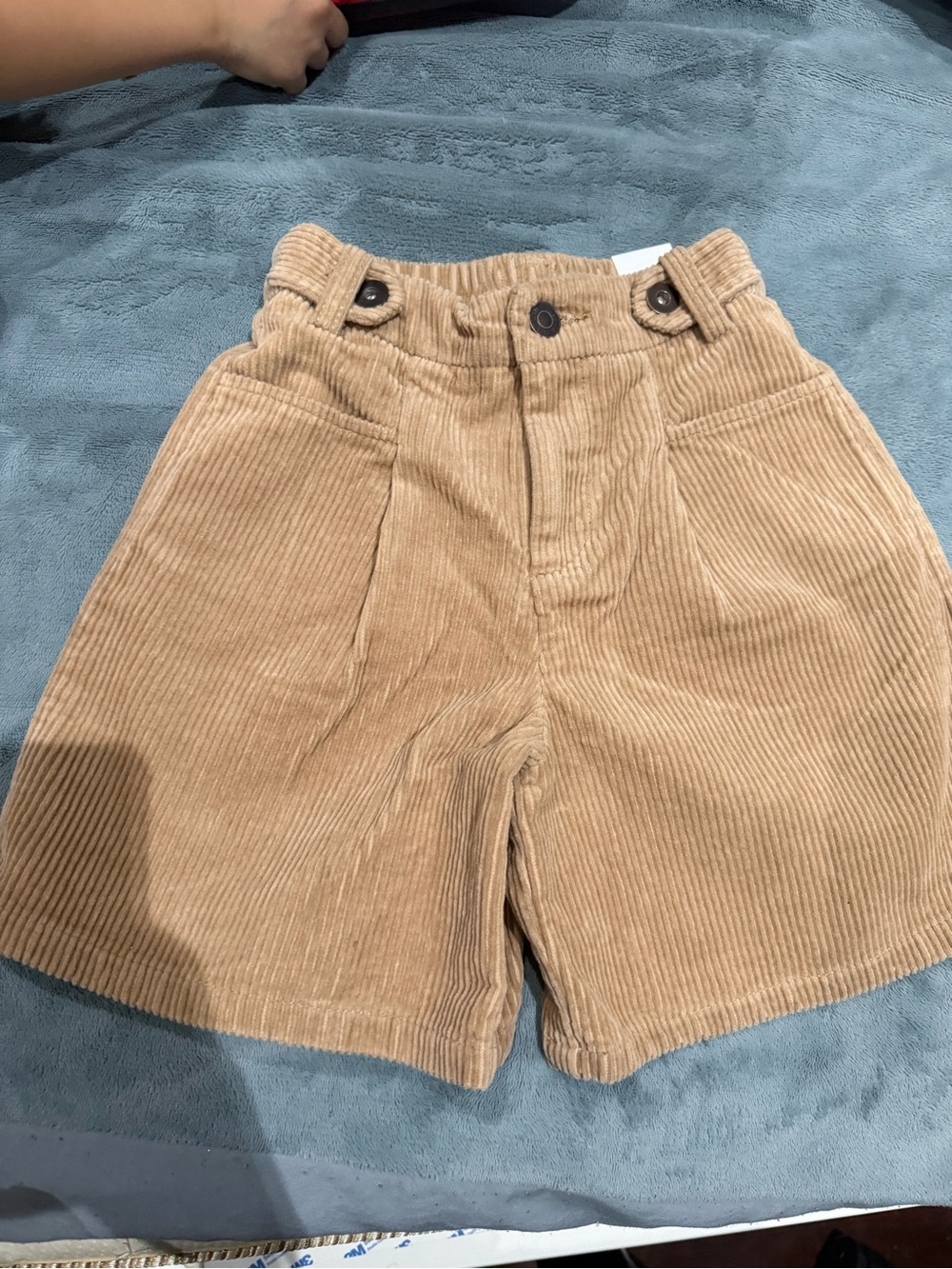 Zara Kids Corduroy Shorts in Tan